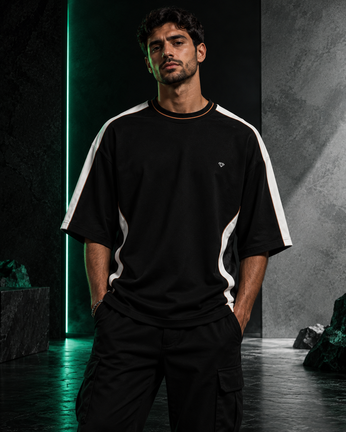 Contrast Panel Tee