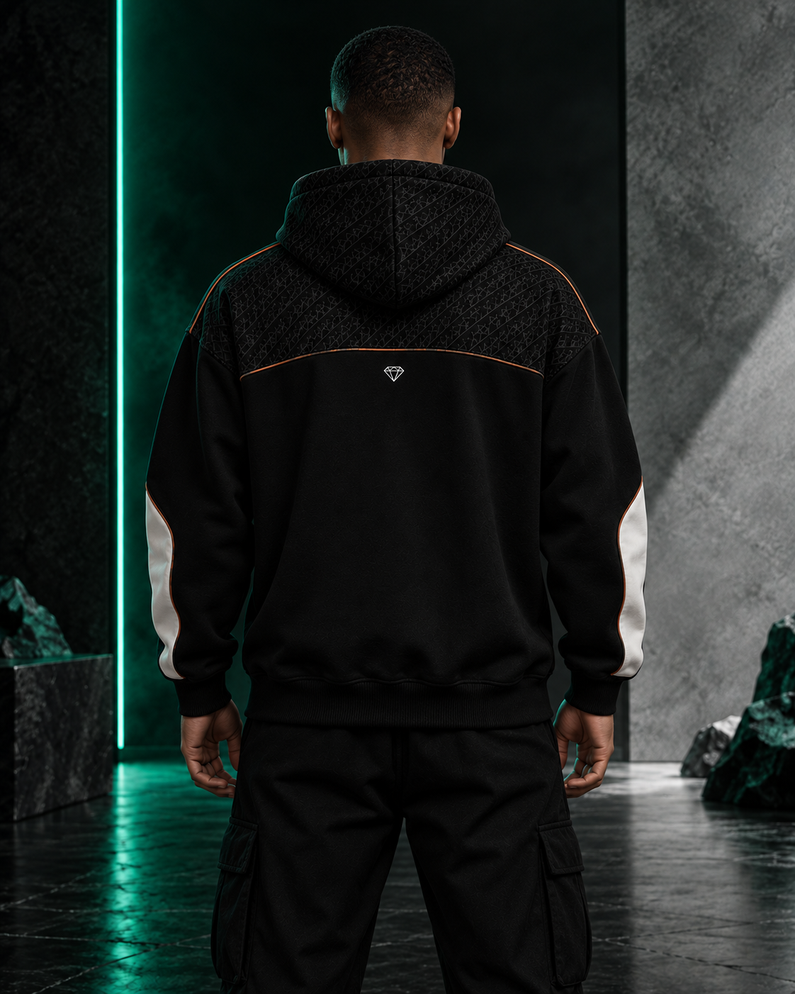 Jacquard Pullover Hoodie - imagine 2