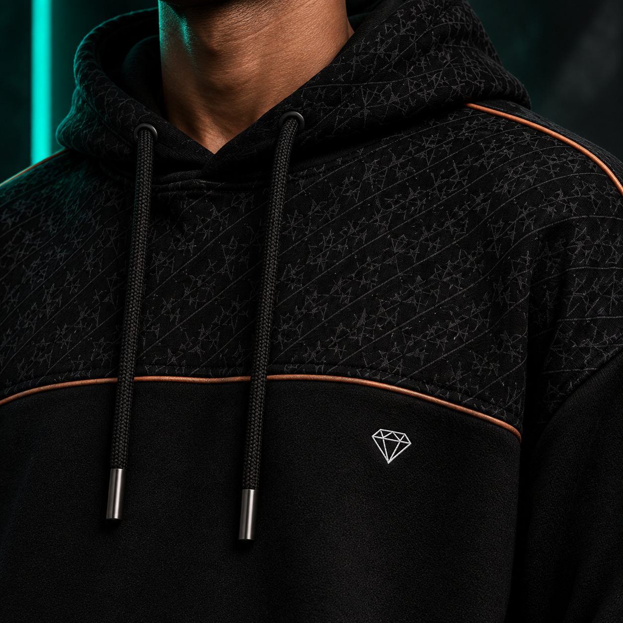 Jacquard Pullover Hoodie - imagine 3