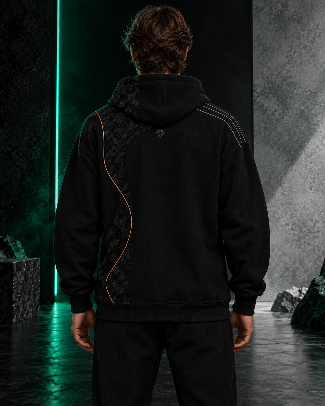 Asymetric Zip Hoodie - imagine 2