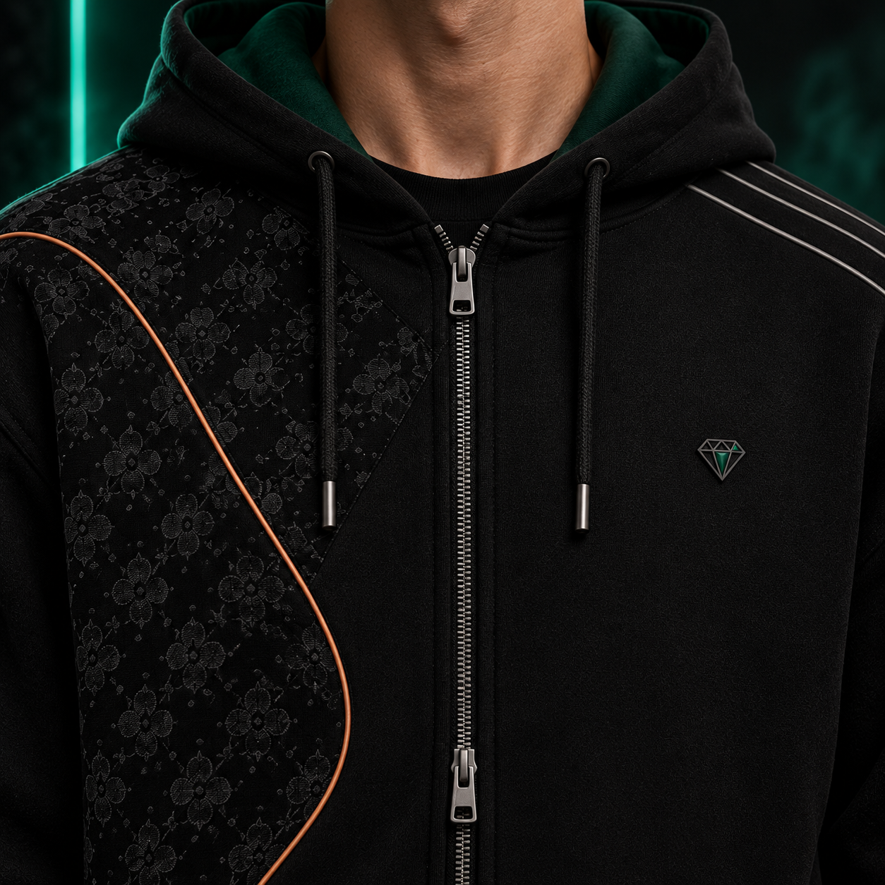 Asymetric Zip Hoodie - imagine 3